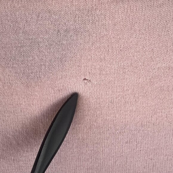 Alan Flusser  Mens XL Pink Sweater 100% Cashmere V Neck Pullover Soft Knit Class - Picture 11 of 11